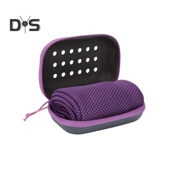 

Охлаждающее полотенце с ящиком для хранения Быстросохнущее сетчатое охлаждающее полотенце Портативное полотенце для спортзала Пот для экстремальной жары Йога Бег Пеший туризм Фитнес 90 cm фиолетовый