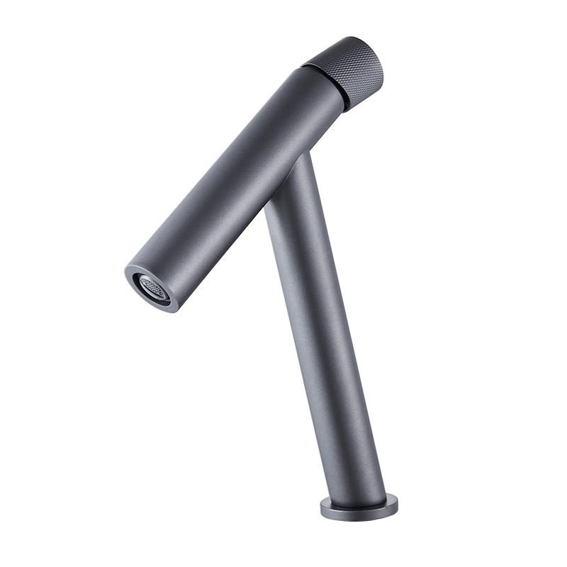 

Tuqiu Basin Faucet Bathroom single lever hot and cold Brass water Mixer Tap Gun Gray Unique Basin Water Sink Mixer crane