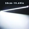 5/10PCS 12V 30/50CM Interior LED Car Light Bar Transparent Rigid Strip Lamp Van Bus Caravan Display Cabinet Under Counter Closet