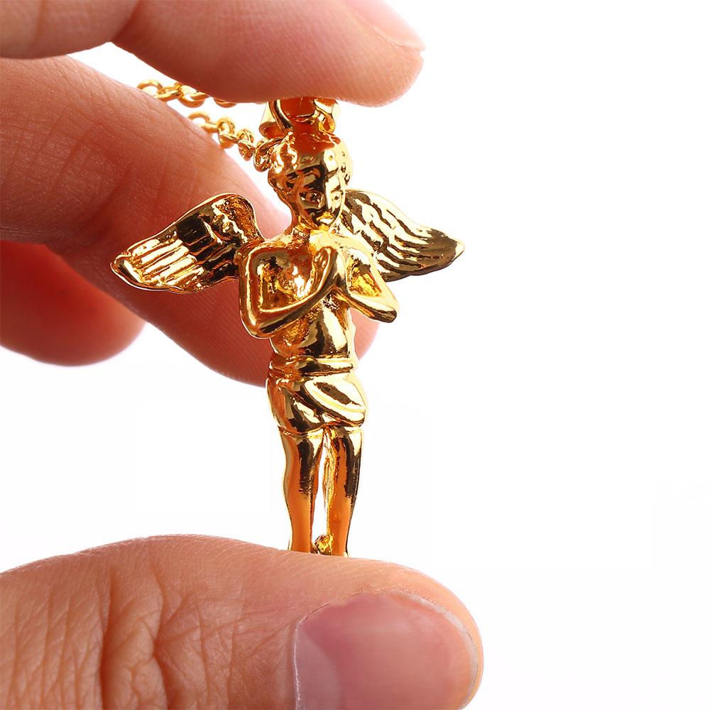 Personlighetstilbehør Hip Hop Vinge Liten Engel Halskjede Hiphop Anheng Engel Halskjede Anheng