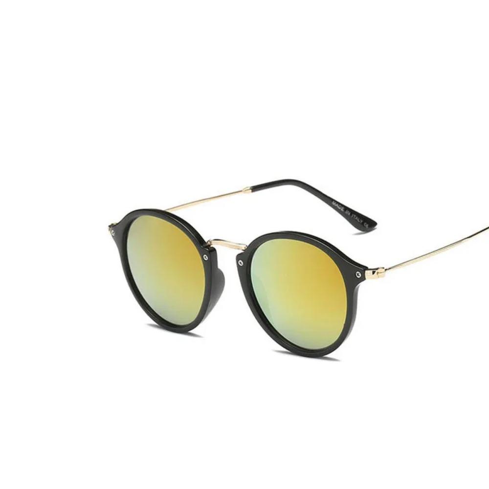 Nowe okrągłe okulary przeciwsłoneczne damskie Trend w stylu retro przezroczysta osobowość damskie markowe designerskie okulary przeciwsłoneczne UV400