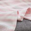 GPPNKC Summer Ice Silk Striped Baby Blanket