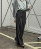 320SHOWROOM Essential Wide Slacks Charcoal