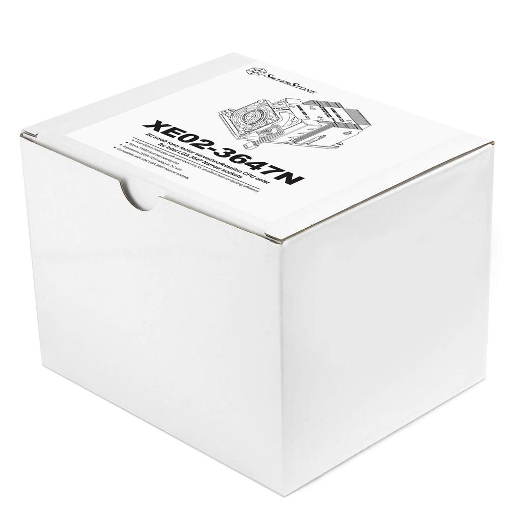 Silver Stone SilverStone 2U Server CPU-kjøler med liten formfaktor Kompatibel med Intel LGA 3647 Narrow Socket SST-XE02-3647N