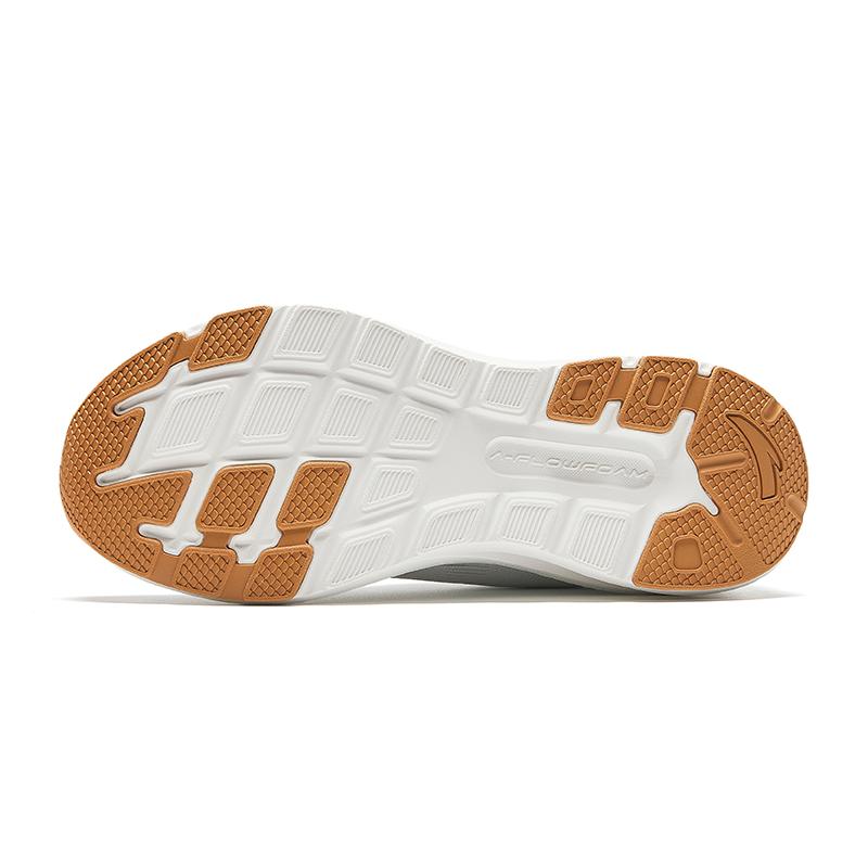 Anta Running Collection Anti Slip Wear Resistant Low Top Running Shoes Women's White Silver Sneakers 122435505R-3