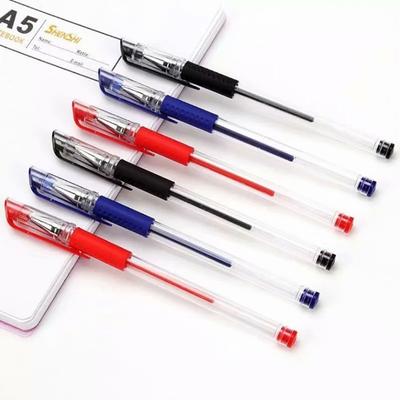 10PCS/box Red and Blue Pen Gender-neutral Pen Student Business Signature Pen Writing Trace 0.5mm Stationery