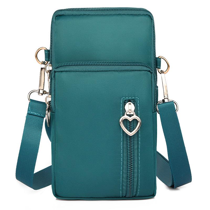 Women's Crossbody Phone Bag - 2023 Korean Canvas Shoulder Bag, Casual Small Square Wristlet & Neck Pouch