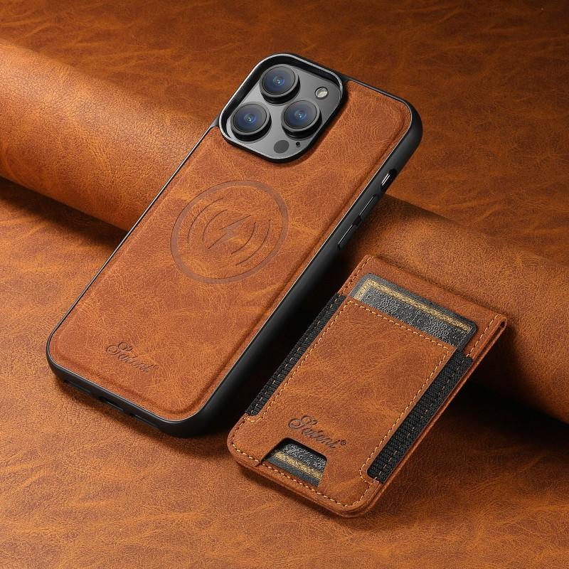 Magnetic TPU Phone Case With Card Slot Kickstand IPhone 18 Pro Max Compatible MagSafe Wireless Charging