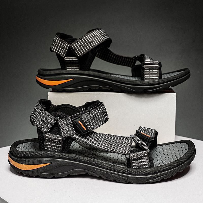 Vanmie Sandal Men Summer Sandals for Men Leisure Beach Sandals Male Summer Shoes Lightweight Outdoor Casual Shoes