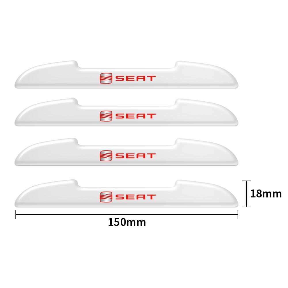 ydsh2 4Pcs Car Styling Auto Door Anti-Collision Scratch Protection Sticker For SEAT Leon Cupra Mk2 Mk3 5f Cupra FR Racing Arona Ateca