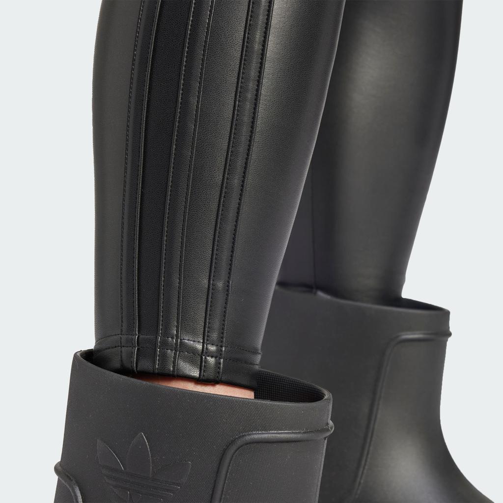 adidas Originals Faux Leather Leggings Women Bottoms Black IY9022