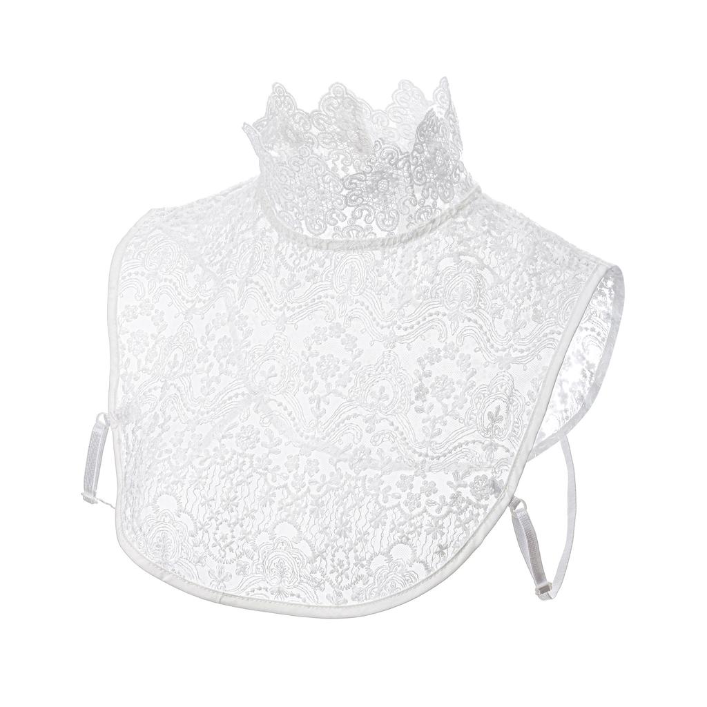 Perfect Match Cotton Wire Mesh Fake Collar Korean Sweater Decorative Collar Women'S Versatile Lace Collar