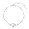 Glory Dot White Silver Chain Bracelet Tbesvw06918M