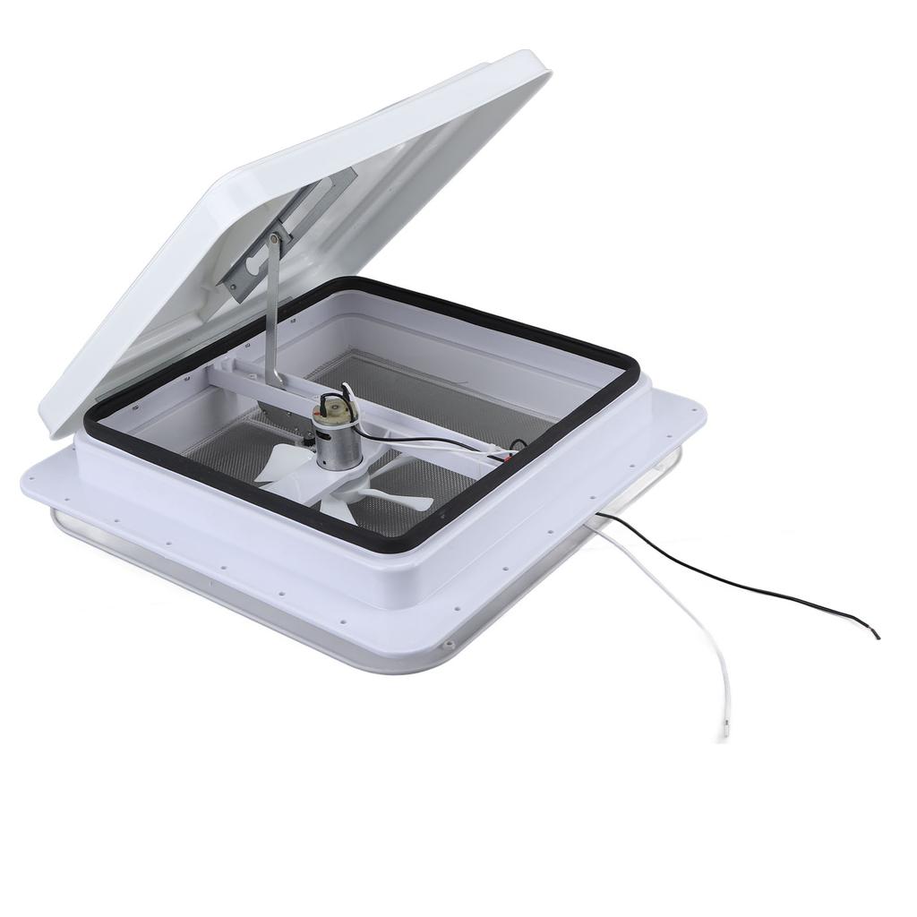 14 Inch RV Roof Vent Cargo Universal Roof Vent with 12V Reversible Fan for RV Ventilation