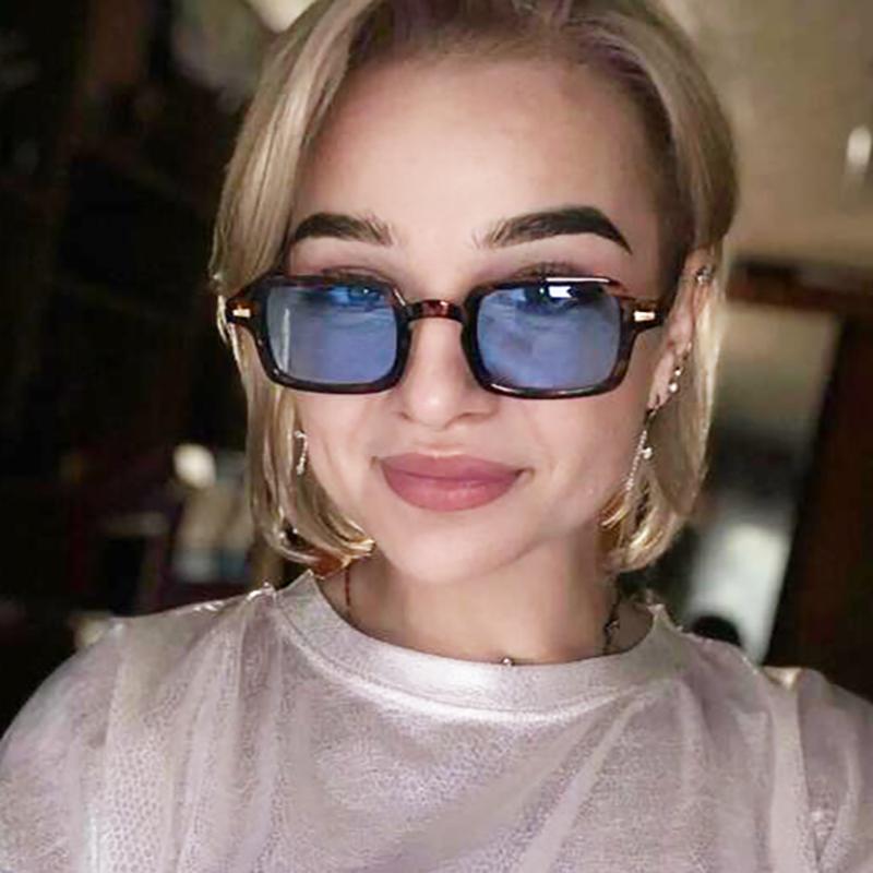 Fashion Luxurious Rectangle Sunglasses Women Oval Vintage Designer Square Sun Glasses Men Shades Female Eyewear Anti-glare