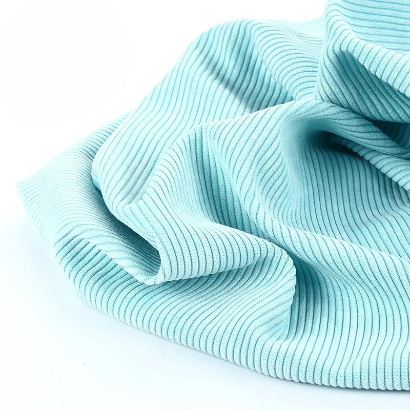 8 Strips Polyester Sand Wash Cotton Corduroy Cloth Non-elastic Cotton Fabric for Men and Women Coat Cloth Head