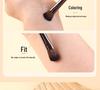 14-Piece Animal Hair Makeup Brush Set - Skin-Friendly Wool Powder Brushes