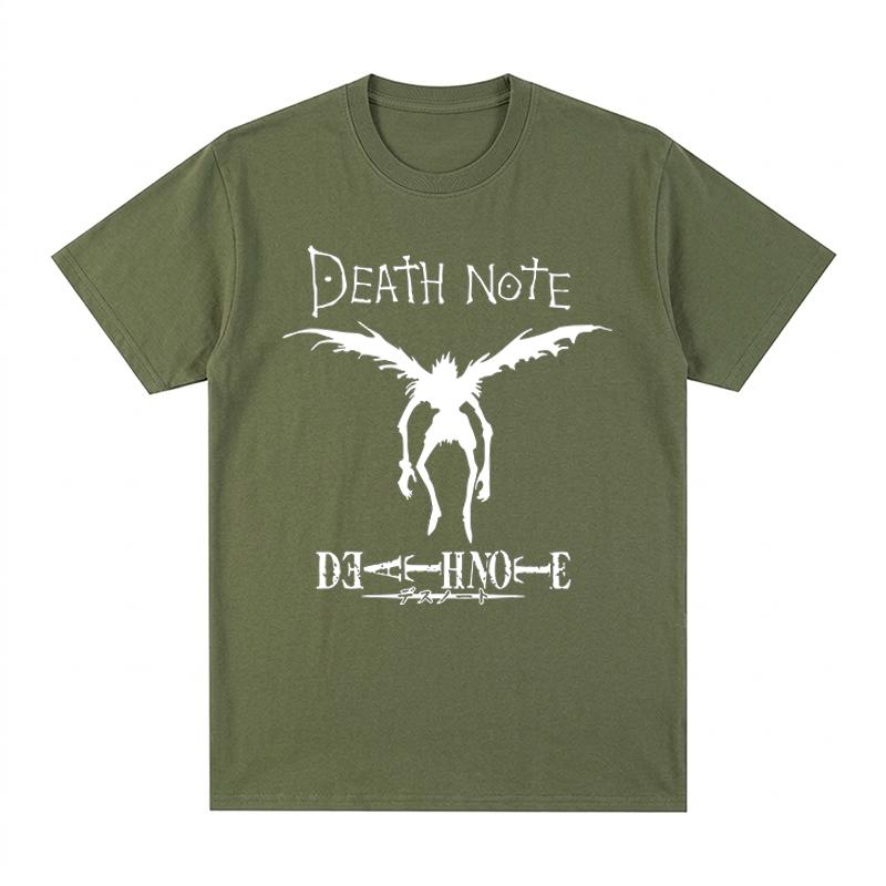 DEATH NOTE Vintage Tshirt Anime Graphic Harajuku Fashion Streetwear Cotton Unisex T shirt New Tee Tshirt Womens Tops