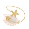 Cross-Border Jewelry Irregular Open Arm Bracelet - Punk Style Flower & Butterfly Arm Ring, Ocean Series Starfish.