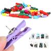 100pcs Push Pins Clips Small Mini Colorful Picture Photo Clips Wooden Crafts Clips