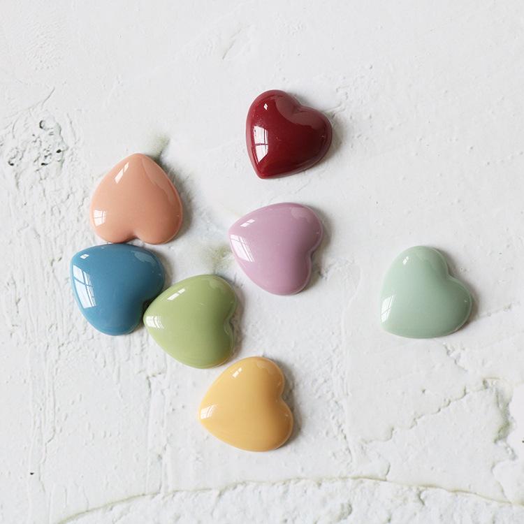 Bonbonfarbenes Herz, Herz-Harz, Kühlschrankaufkleber, Nachrichtenpost, Lehrgerät, Küche, Heimdekoration