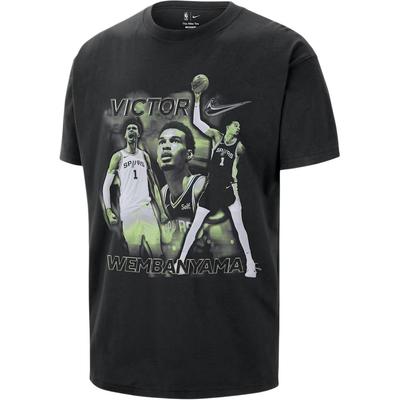 Nike NBA Victor Wembanyama Character Round Neck Drop Shoulder Loose Short Sleeve Basketball Shirt Unisex Tops II7131-010