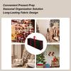 Wrapping Paper Storage Container Zipper Christmas Carrying Case Wrapping Paper Organizer Bag Interior Pockets For Ribbon Bow