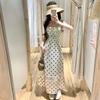 French pure desire style sweet and spicy polka dot suspender dress women's new temperament waist slim and thin skirt summer