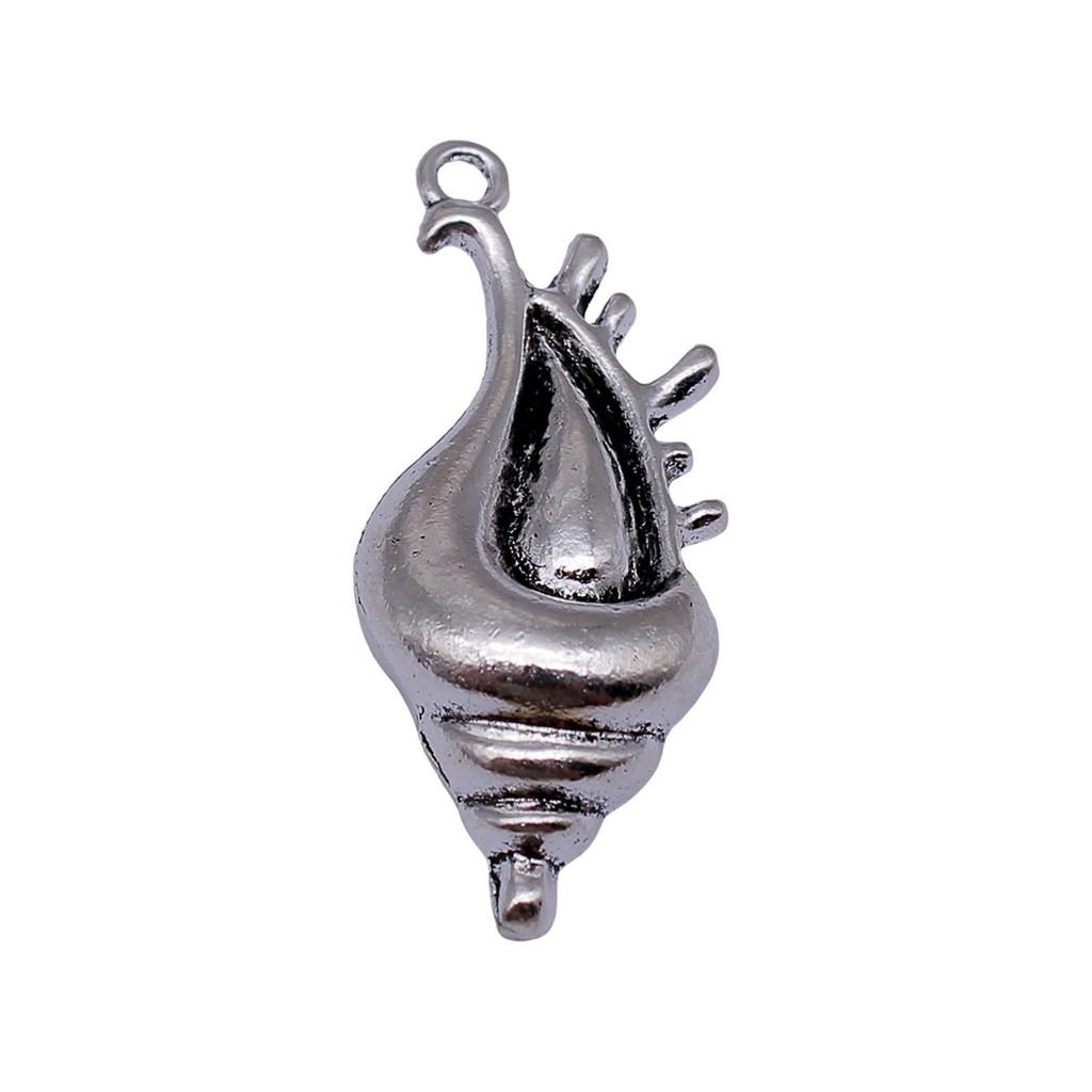 Shell Charms Multi Color Alloy Pendants For Beach Themed DIY Jewelry Accessories