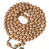 Handcrafted Six-Lobed Dragon Wood Buddhist Beads Rosary, 20mm