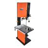 Holzbandsäge, 457 mm, Bandsäge mit 2240W 3PS Motor, 406 mm Maximale Schnitthöhe, 690 x 510 mm Gusseisentisch, mit 360° Arbeitslicht, Gehrung