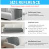 Flannel Quilted Sofa Covers Thick Plush Sofa Slipcover Sofa Cushion Towel for Living Room Furniture Protector for Corner L Shape