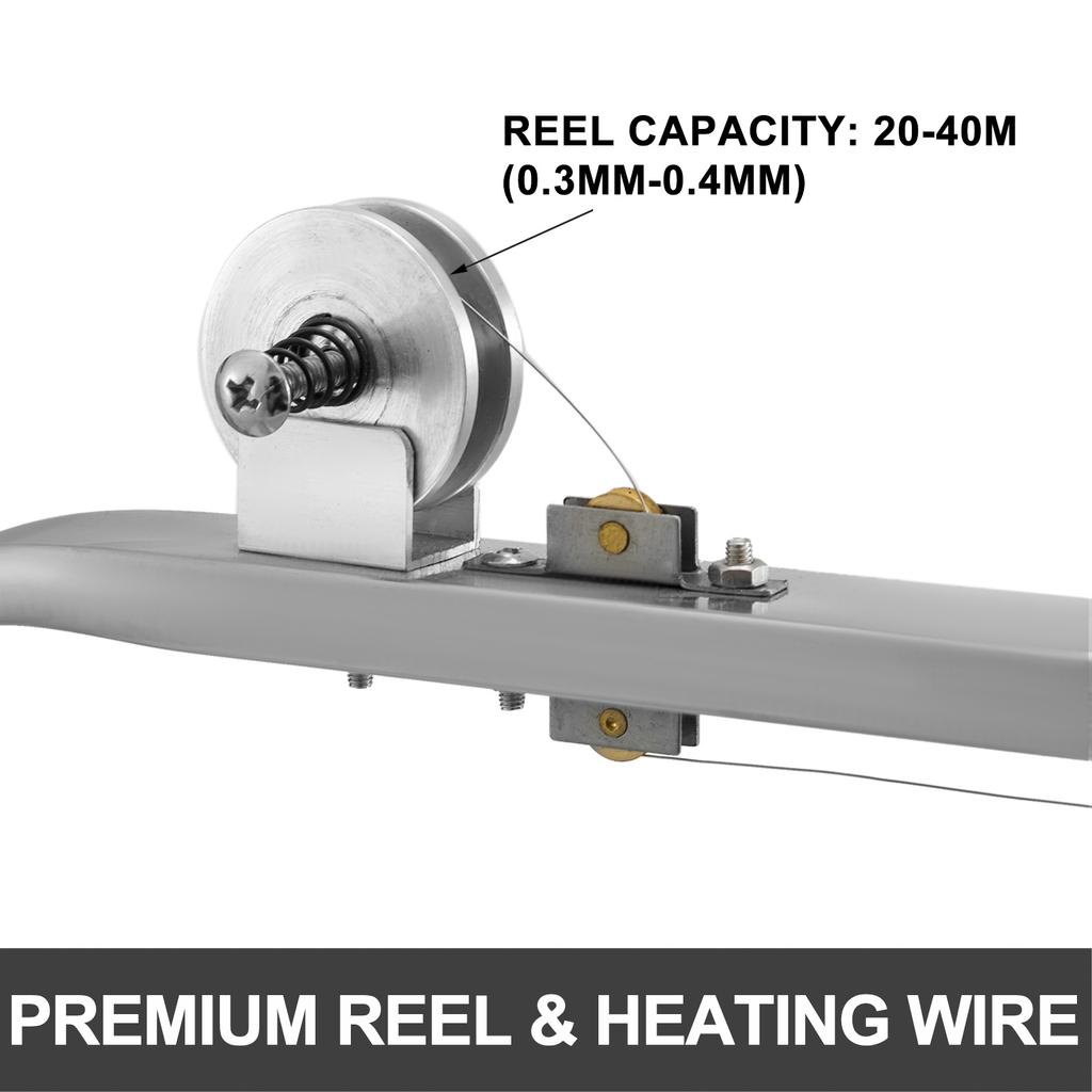 VEVOR Foam Cutter Machine Hot Wire Foam Cutter Adjustable Angle Controllable Temperature Table Fire MDF + Alloy for Carving Modeling