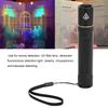 LED Flashlight Large Power 5W 360NM Ultraviolet Light Detection Fluorescer Currency Anti Counterfeiting(black )