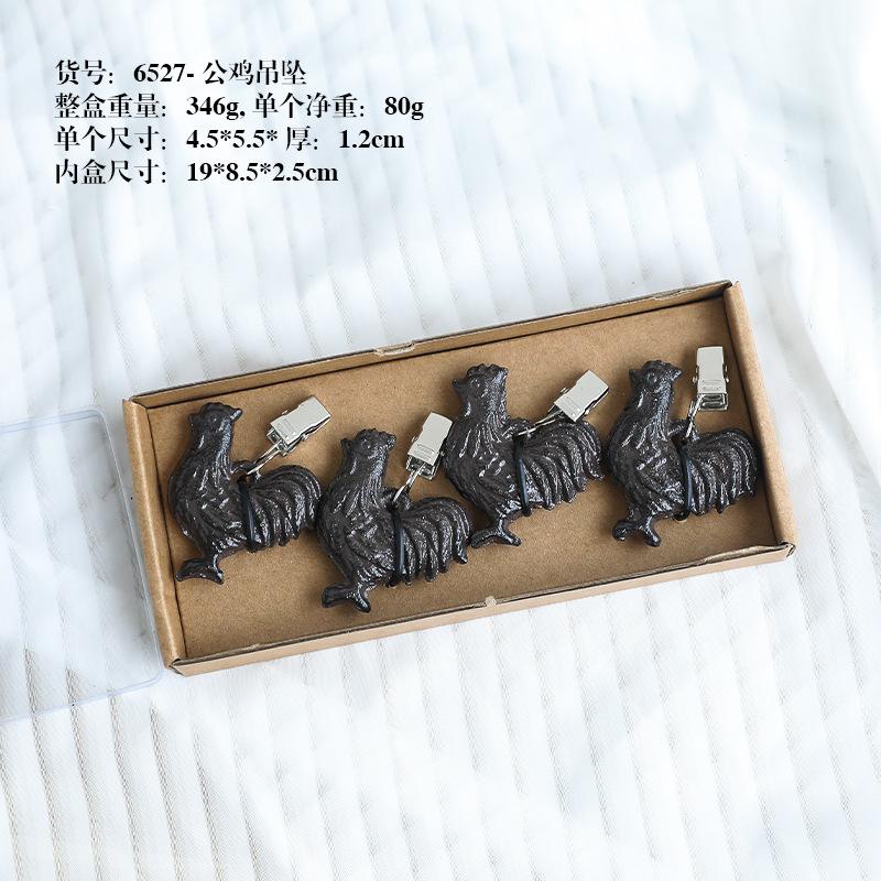 

Cast Iron Set of 4 Tablecloth Weights Clip on,Heavy Duty Pendant, Flag Weights Clips for Outdoor Garden Party Picnic Tablecloths