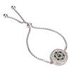 Pulsera difusora de aromaterapia hueca de acero inoxidable ajustable con aceite esencial y perfume