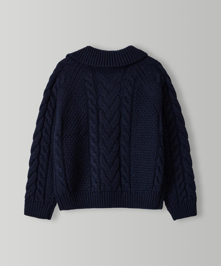 CHERI AUBE Leon Fisherman Knit - Navy