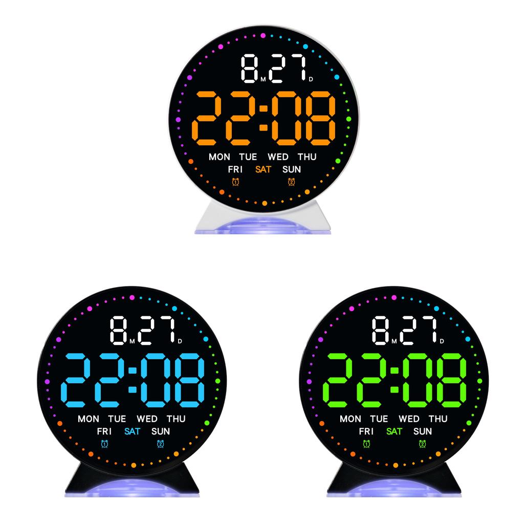 Modern Digital Led Alarm Clock With Night Light And Calendar For Bedroom Decor