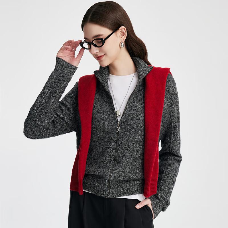 PALUOPO Women's Cable Knit Cashmere Cardigan