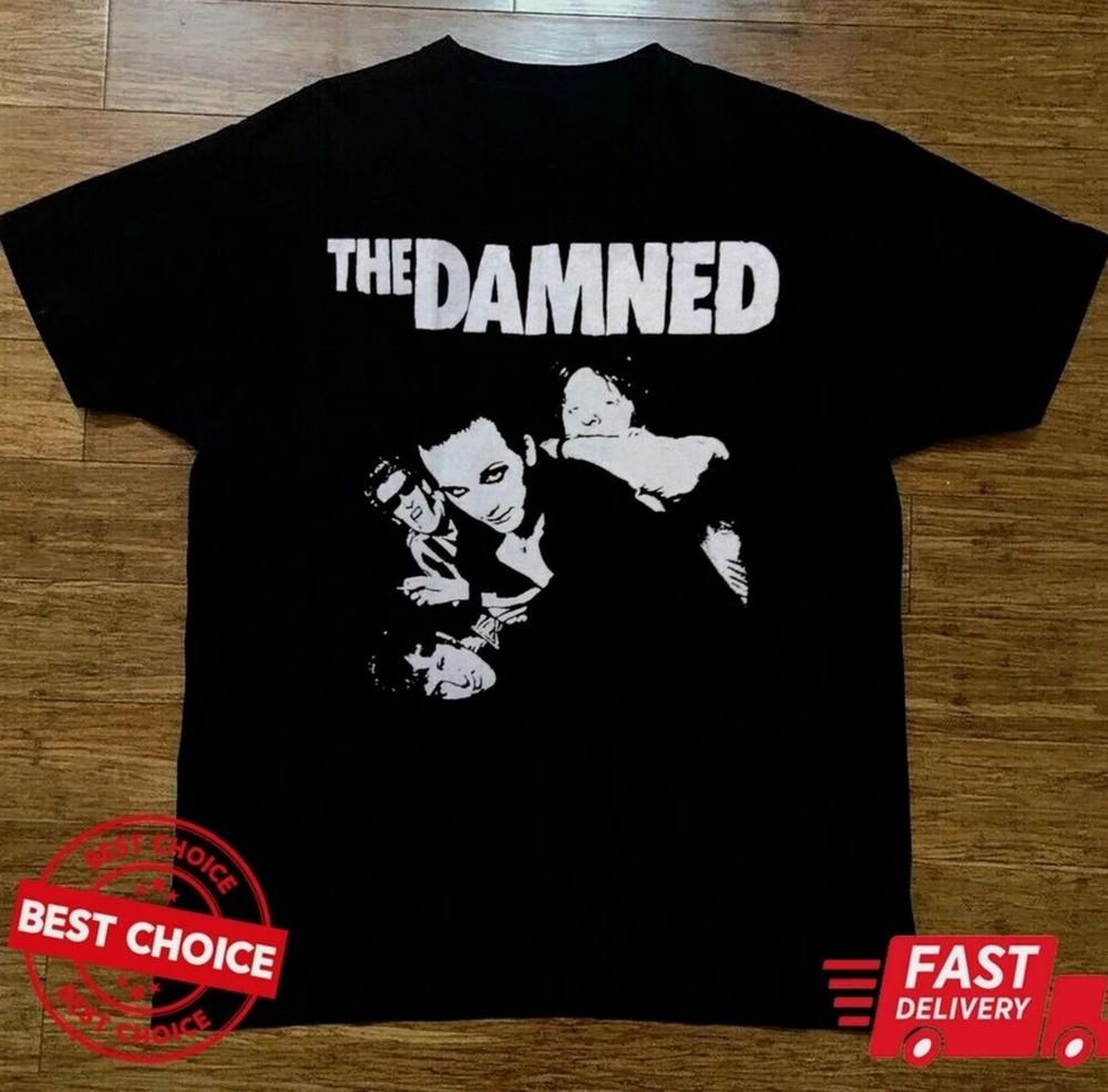 New The Damned Men Black Shirt S345XL Unisex T-Shirt XXXL