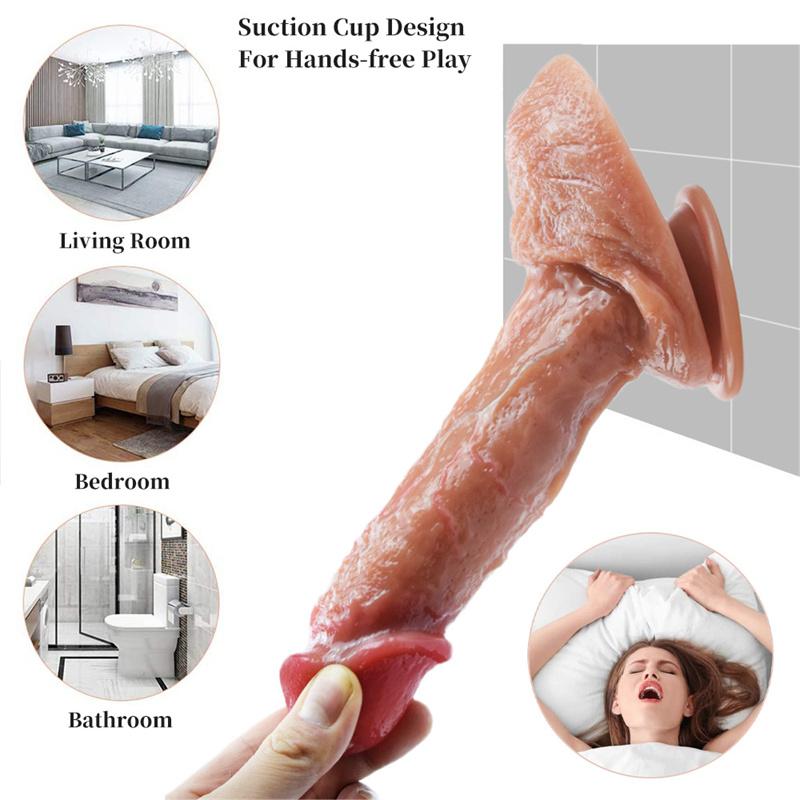 Dildo Super Soft and Super Large Manual Silicone Simulation Penis Feminine Products Orgasm Can Shoot Big Chickens and Thick Chickens