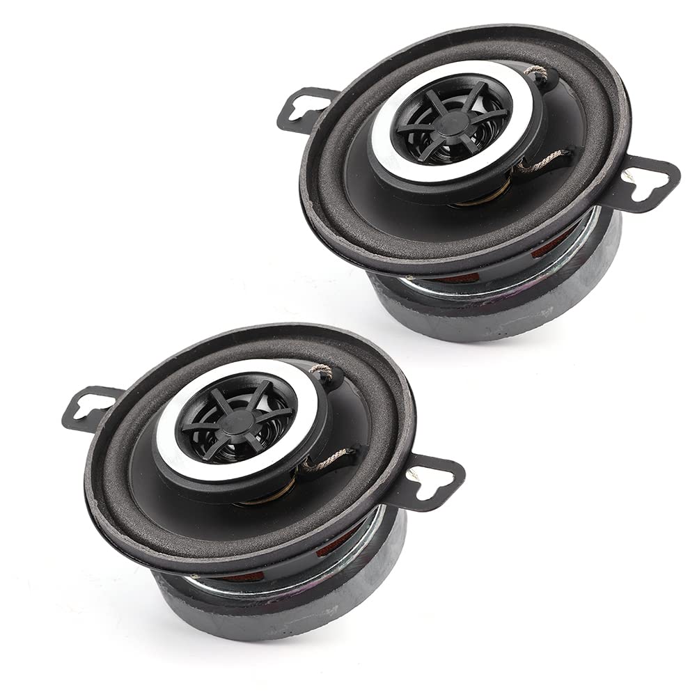 2pcs Car Audio Coaxial Speakers 3.5" 200W Coaxial Speakers Tweeter Stereo Music Hi-Fili Loudspeaker for Auto Audio System