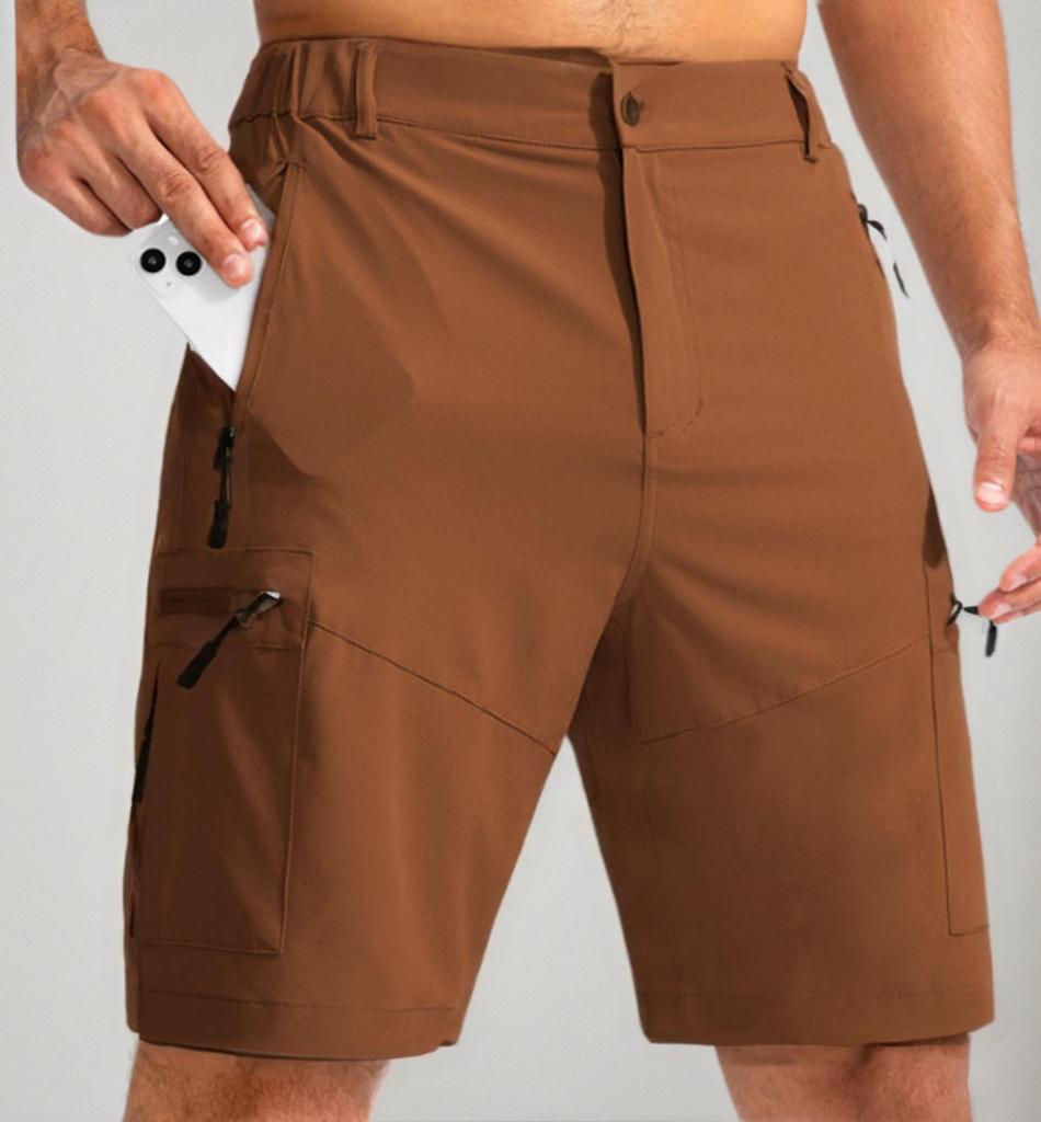 Herren 2024 Übergröße Multi-Taschen Arbeitsshorts mit neuem Reißverschluss