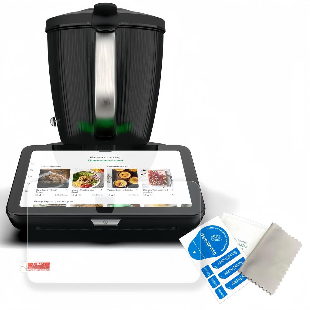 2 ks Kompatibilní s Thermomix TM7/TM6 Ochranné sklo na displej Vysoce hliníkové tvrzené sklo Mixér Kuchyňské doplňky Ochranná fólie