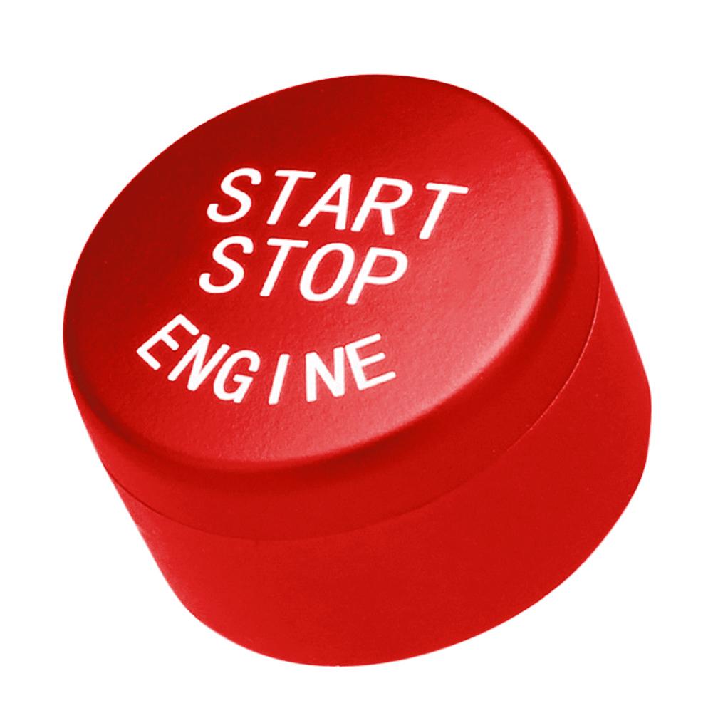 Start Stop Engine Push Button Cover Ignition Switch Cover for BMW (Red