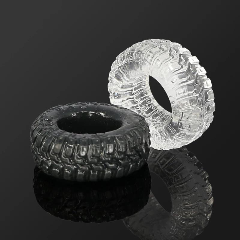 Cock Ring Silicone Penis Ring Cage Male Erection Delay Ejaculation Sex Toy for Men Couple Rings Toys for Adults 18+ 2-in-1 Set