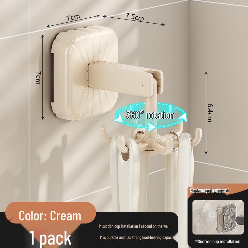 

Punch-Free Vacuum Suction Kitchen Hook for Spatulas & Spoons - Strong Load-Bearing, No-Trace Storage Solution