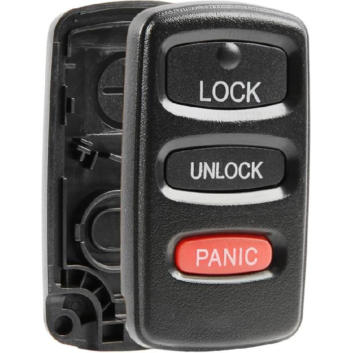 Key Fob Keyless Entry Remote Shell Case & Pad fits Mitsubishi 2002-2006 Eclipse / 2002-2007 Lancer / 2000-2004 Montero Sport / 2003-2006 Outlander