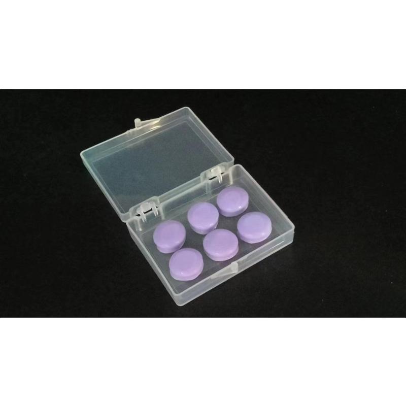 

6 шт./коробка Силиконовая глина Детские Взрослые Сон Затычки для ушей Звукоизоляция Шумоподавление Защита от шума Плавательные Водонепроницаемые Затычки для ушей фиолетовый