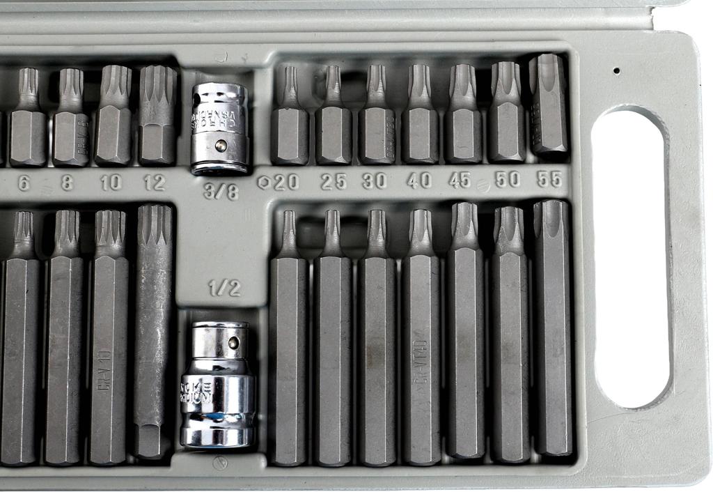 Set of specialized bits HEX, TORX, SPLINE 40 pcs. KD10219